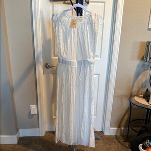 Girl Soul NWT White Maxi Dress Swim cover up. Size XL